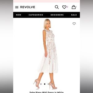 Bronx and Banco Saba Blanc Midi Dress in White